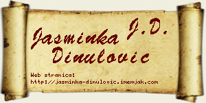 Jasminka Dinulović vizit kartica